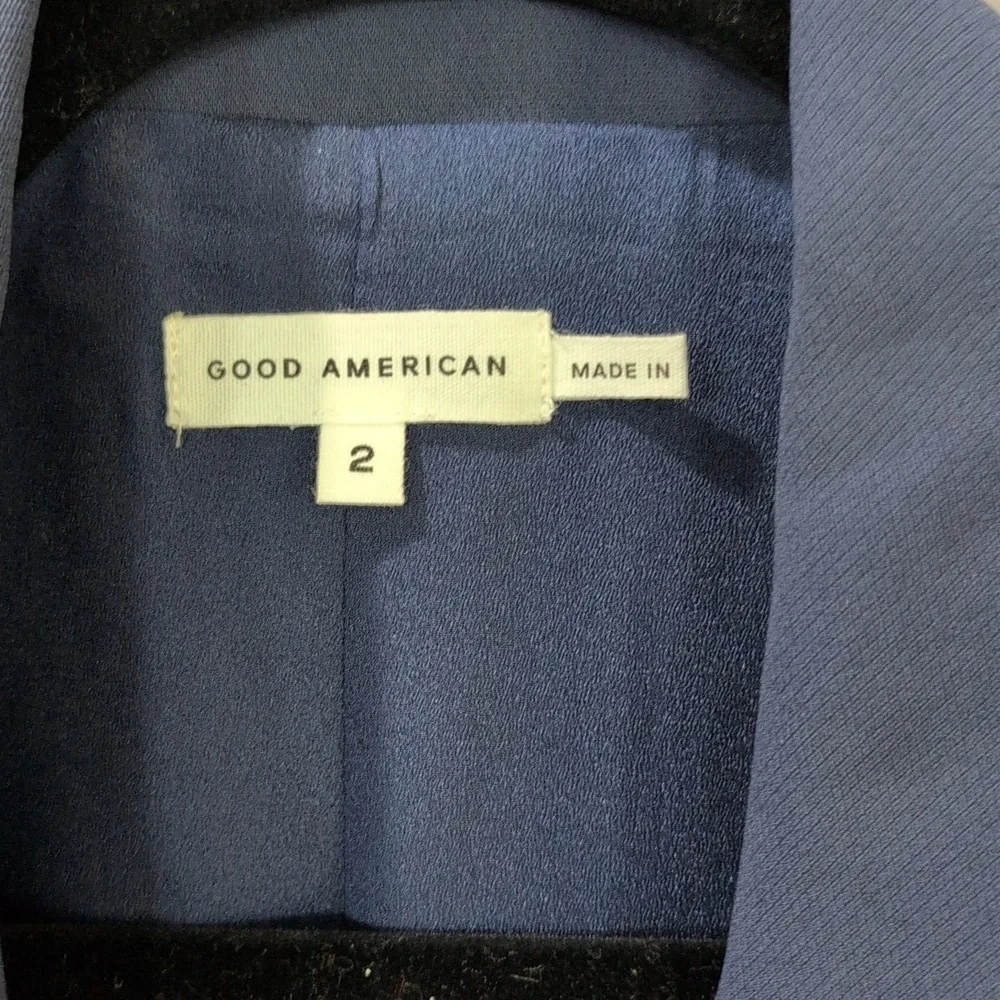Good American Belted Blazer Navy 2 - Picture 3 of 8